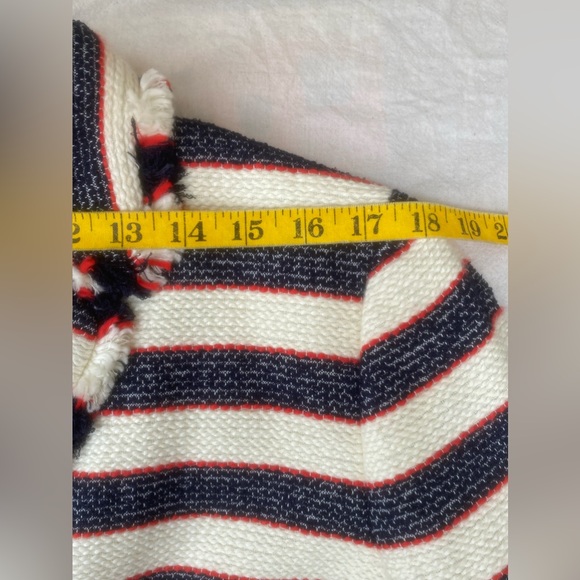 j. crew woven nautical striped double breast jacket cropped blazer sz. 10 - Picture 10 of 15